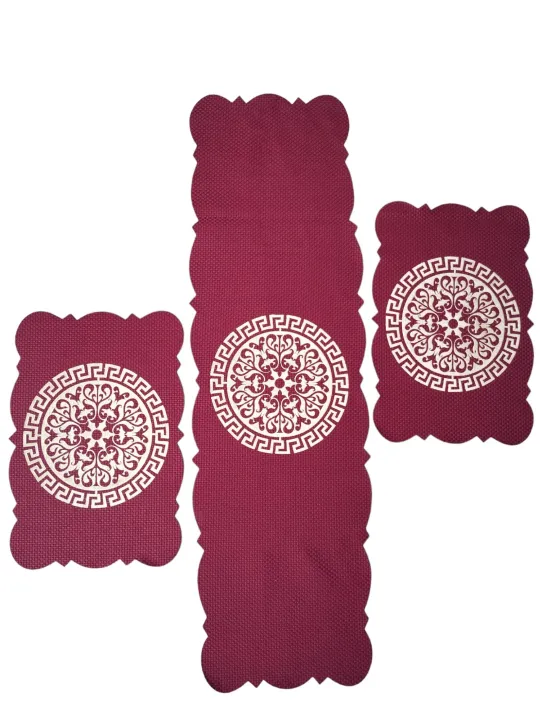 Red Table Runner Set